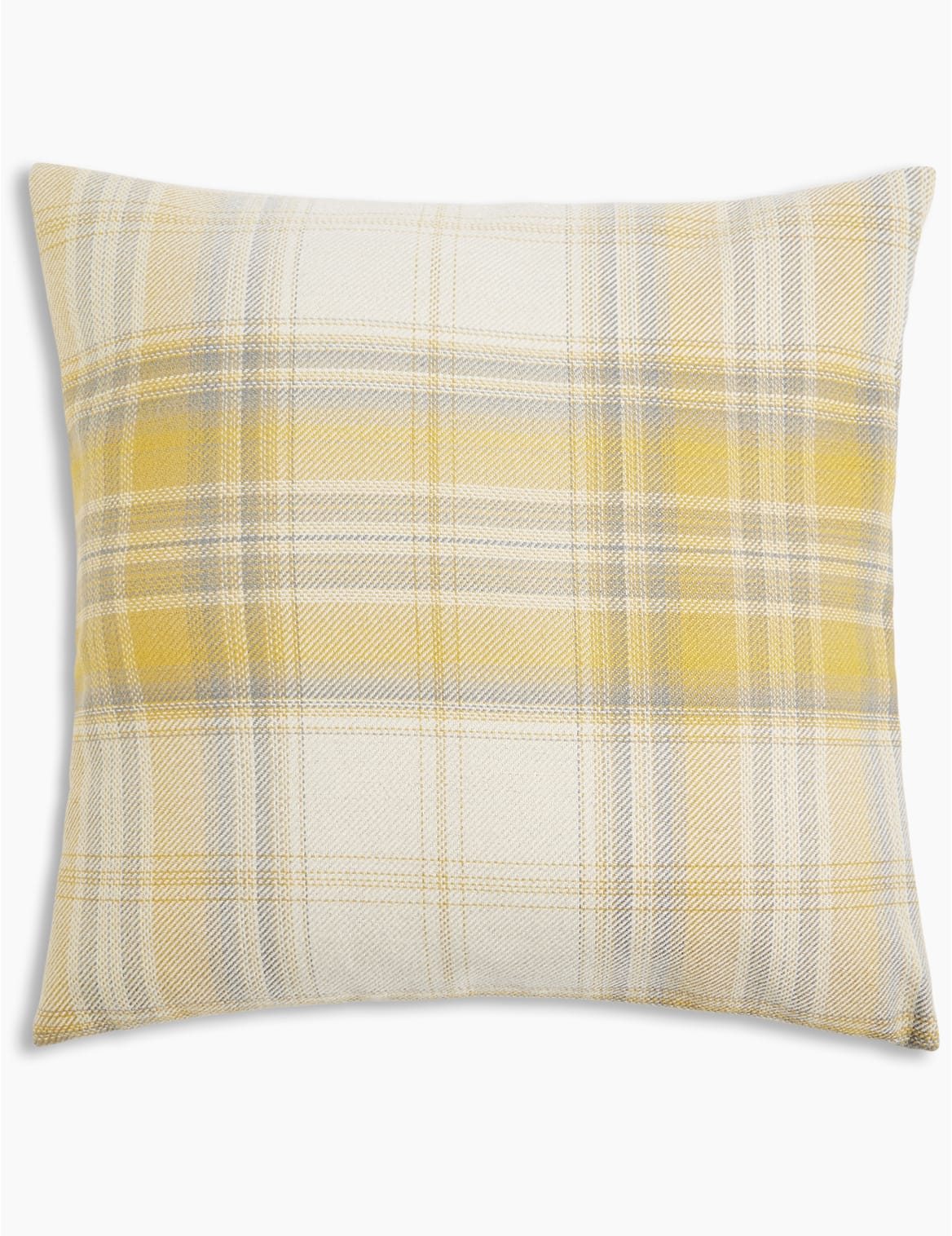 Marks & Spencer Cosy Checked Cushion - Orange - 1SIZE