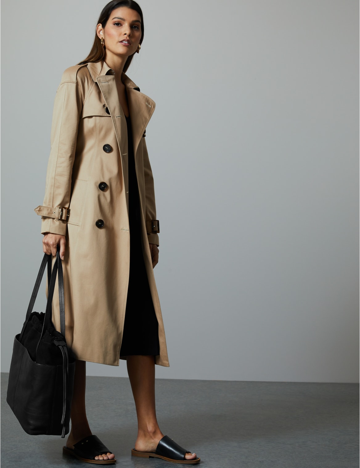 Marks & Spencer Leather Shopper Bag - Black - 1SIZE