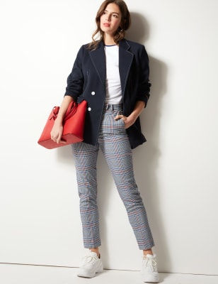 slim ankle grazer trousers