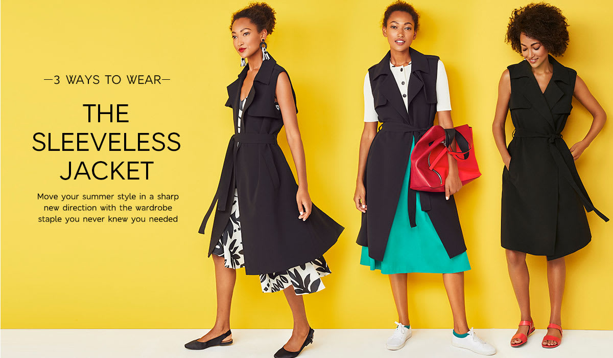 How to wear the sleeveless jacket