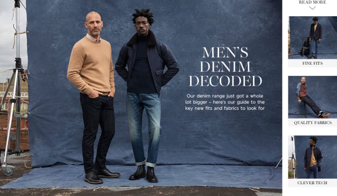 marks and spencer mens jeans size guide