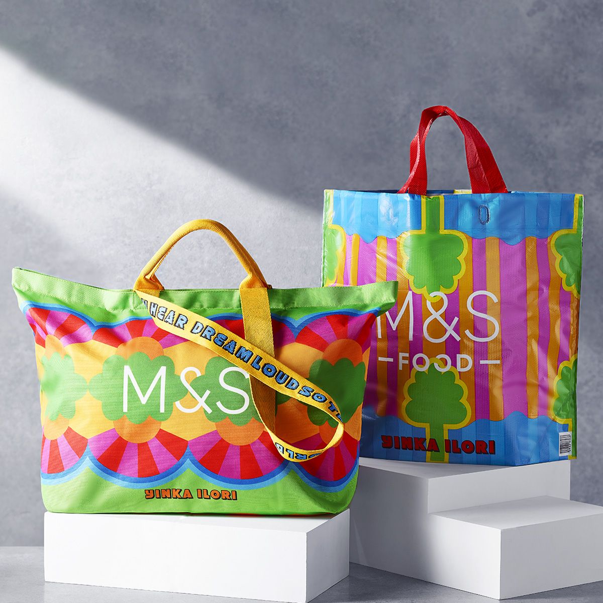 M&S X Yinka Ilori bag for life