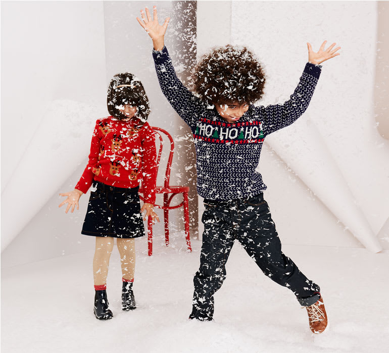 how to wear cool novelty Christmas jumpers