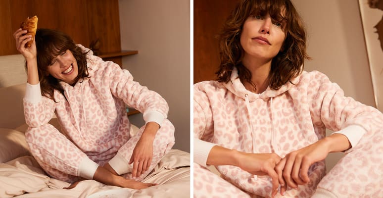 M&s animal print online pyjamas