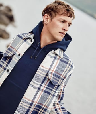 Checkered shirt outlet jacket