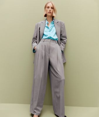 AherBiu Business Suit Pants for Women Petite High Waisted Slim Work Pants  Office Ladies Formal Trousers - Walmart.com