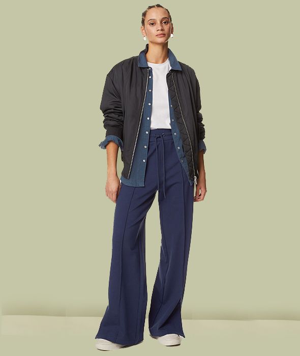 Casual Style Women Jeans with Fashionable Full Length Trouser Side Pockets  Party Wide Leg Pants Spring Autumn Trousers Streetwear Summer Birthday Gift  M 