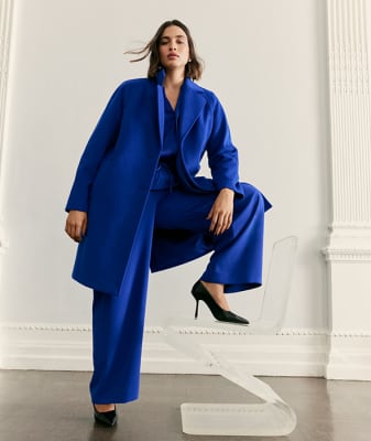 Royal blue wool on sale coats