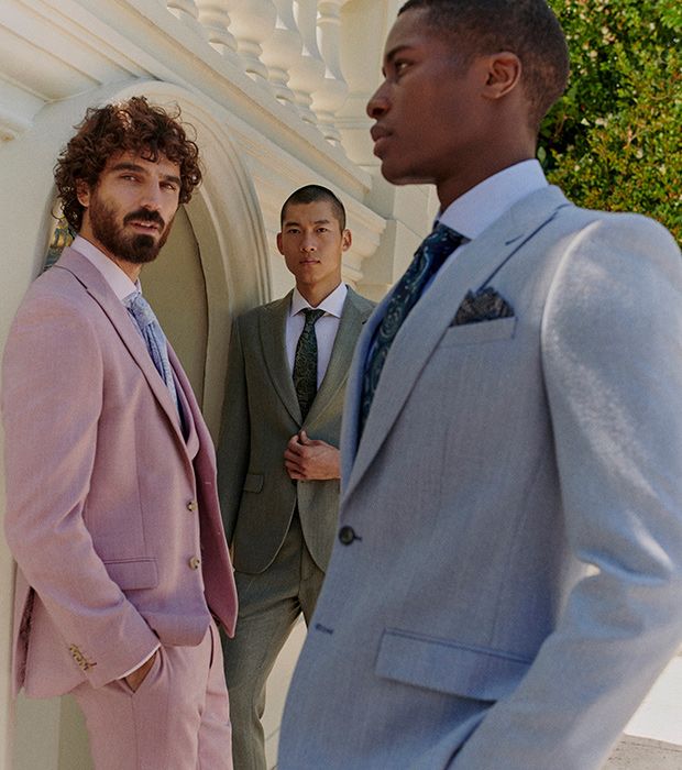 Sky Blue Tailored Women's Suit - Summer Wedding Formal Blazer and Pants Set
