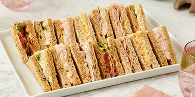 Host in style with our sandwich platters, cakes and more 