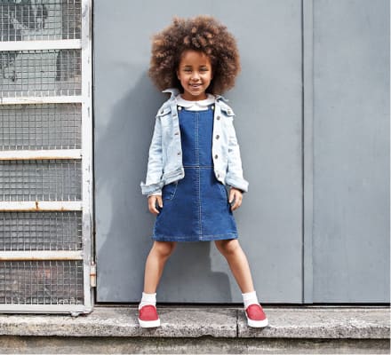 denim dress little girl