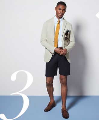 formal shoes with shorts