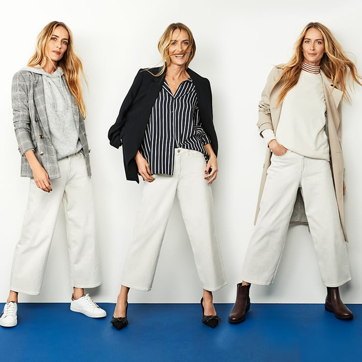 35 Ways to Wear Wide-Leg Pants This Winter  Wide leg pants outfit, White  wide leg pants, Wide leg outfit