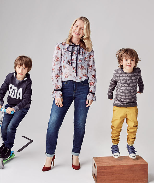 Magazine editors and kids fashion shoot