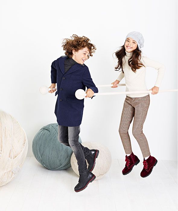 Keep the kids cosy in winter jumpers and wool coats | M&S