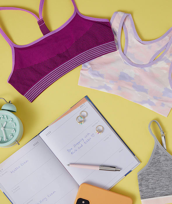 M&S - Chesterfield - Our first bras are simple, supportive and specially  designed for pre-teens ✨ Angel bras provide gentle support for developing  bodies and a smooth, seamless finish beneath clothes. it's