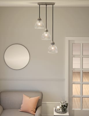 Florence Glass 3 Multi Pendant Light