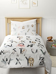 Animals, for 90 x 190/200 Bed Childrens Bedding Set 