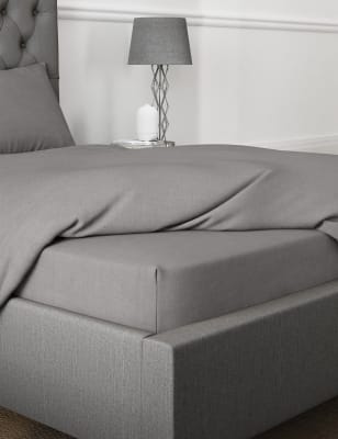 Cotton Rich Percale Deep Fitted Sheet