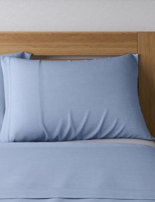 2 Pack Cotton Rich Percale Pillowcases