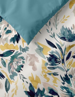 Pure Cotton Watercolour Floral Bedding Set