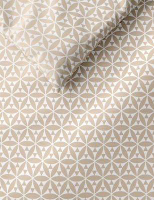 Cotton Blend Geometric Bedding Set
