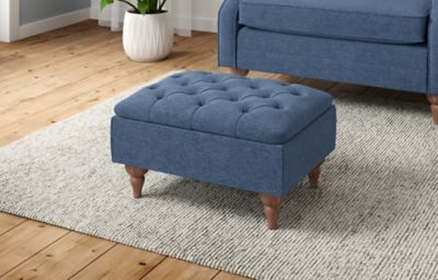 Highland Button Small Storage Footstool