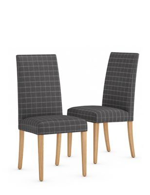 127-0Shops CREDIT CARD Alton Checked Dining Chairs