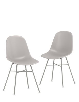 Set of 2 Contemporary Dining Chairs