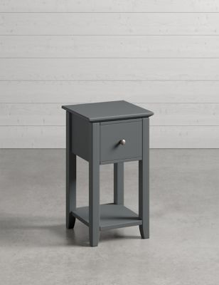 Set of 2 Hastings Dark Grey Small Bedside Tables
