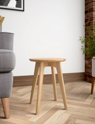 Mixed Material Bedside Tables, Wooden Bedside Stool Table