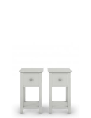 Set of 2 Hastings Small Bedside Tables