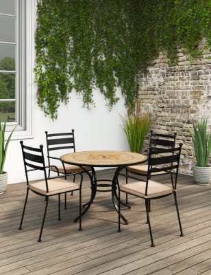 Black, Garden Table & Chairs | Wooden Outdoor Seating Sets | M&S