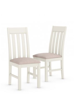 Set of 2 Padstow Fabric Dining Chairs