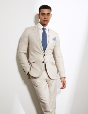 marks and spencer mens linen suits