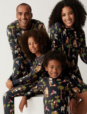 Animal Print Family Christmas Pyjamas