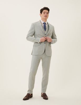 Slim Fit Italian Linen Suit