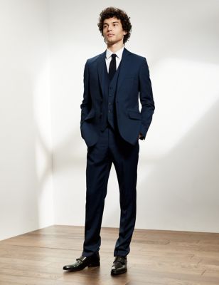 Tailored Fit Pure Wool Twill 3 Piece Suit