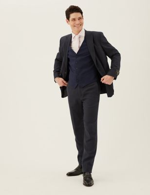 Slim Fit Italian Linen Miracle™ 3 piece Suit