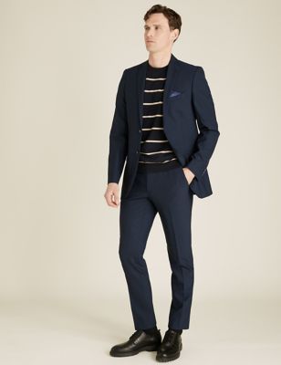 The Ultimate Navy Tailored Fit Wool Blend Suit