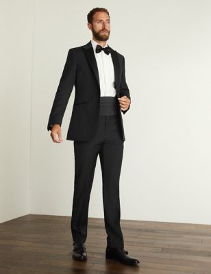 Tailored Fit Italian Wool Tuxedo Suit