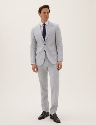 Tailored Fit Italian Linen Miracle Suit