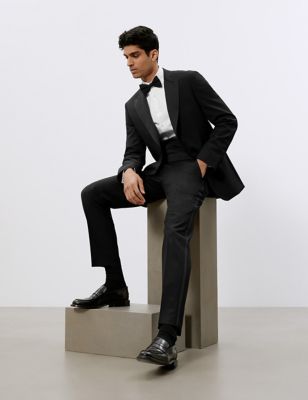 Tailored Fit Wool Tuxedo Suit