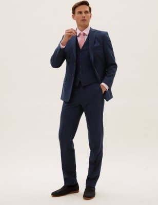 Men’s Navy 3-Piece Suits | M&S