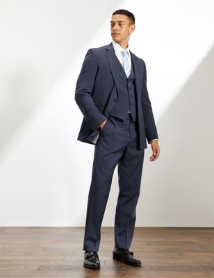 Tailored Fit Pure Wool Bi-Stretch 3 Piece Suit