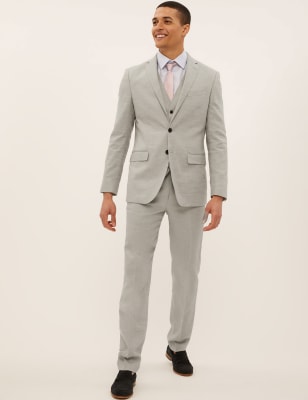 calvin klein linen suit