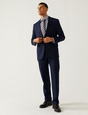 Regular Fit Stripe 2 Piece Suit