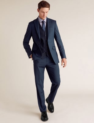 Men’s Navy 3-Piece Suits | M&S