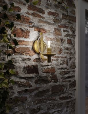 Outdoor Seeded Round Wall Light