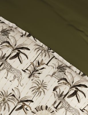 Pure Cotton Leopard Palm Bedding Set